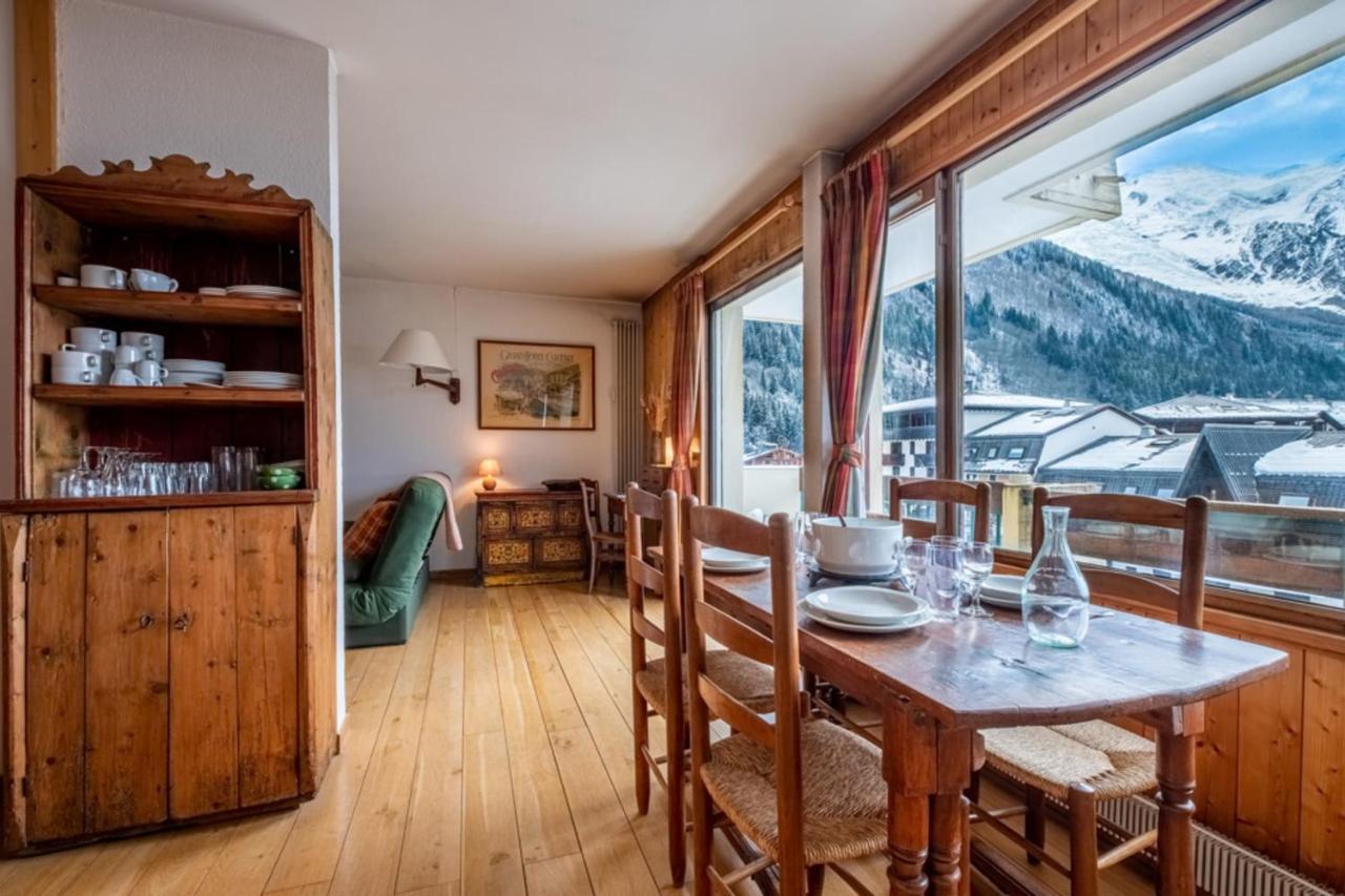 Apartment With Balcony And Mountain View 霞慕尼 外观 照片