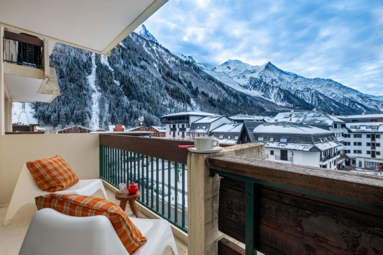 Apartment With Balcony And Mountain View 霞慕尼 外观 照片